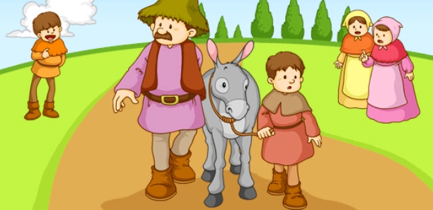 Parábola del anciano, el niño y el&nbsp;burro