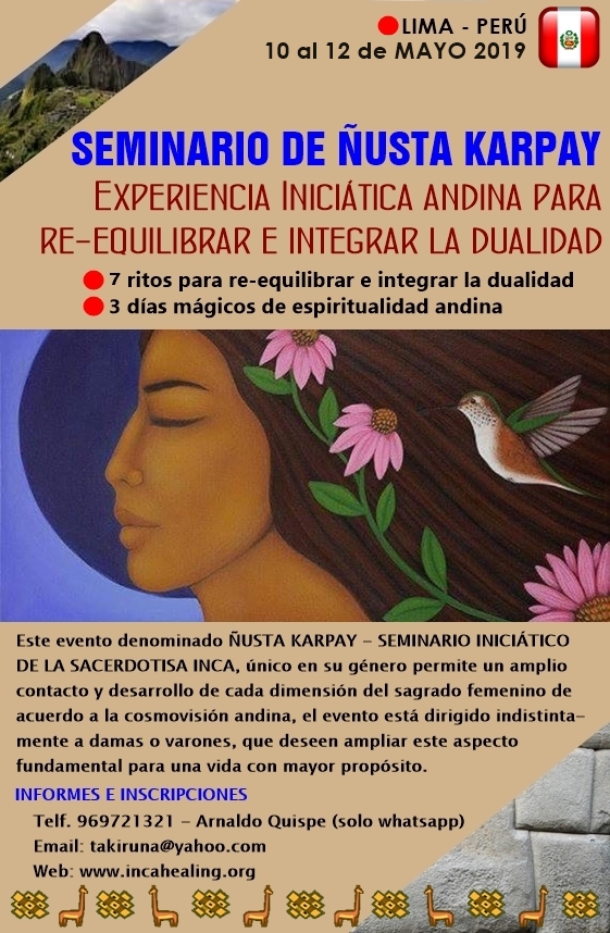 Seminario Ñusta Karpay, mayo 2019: Becas y otros beneficios por el Día de la&nbsp;Madre